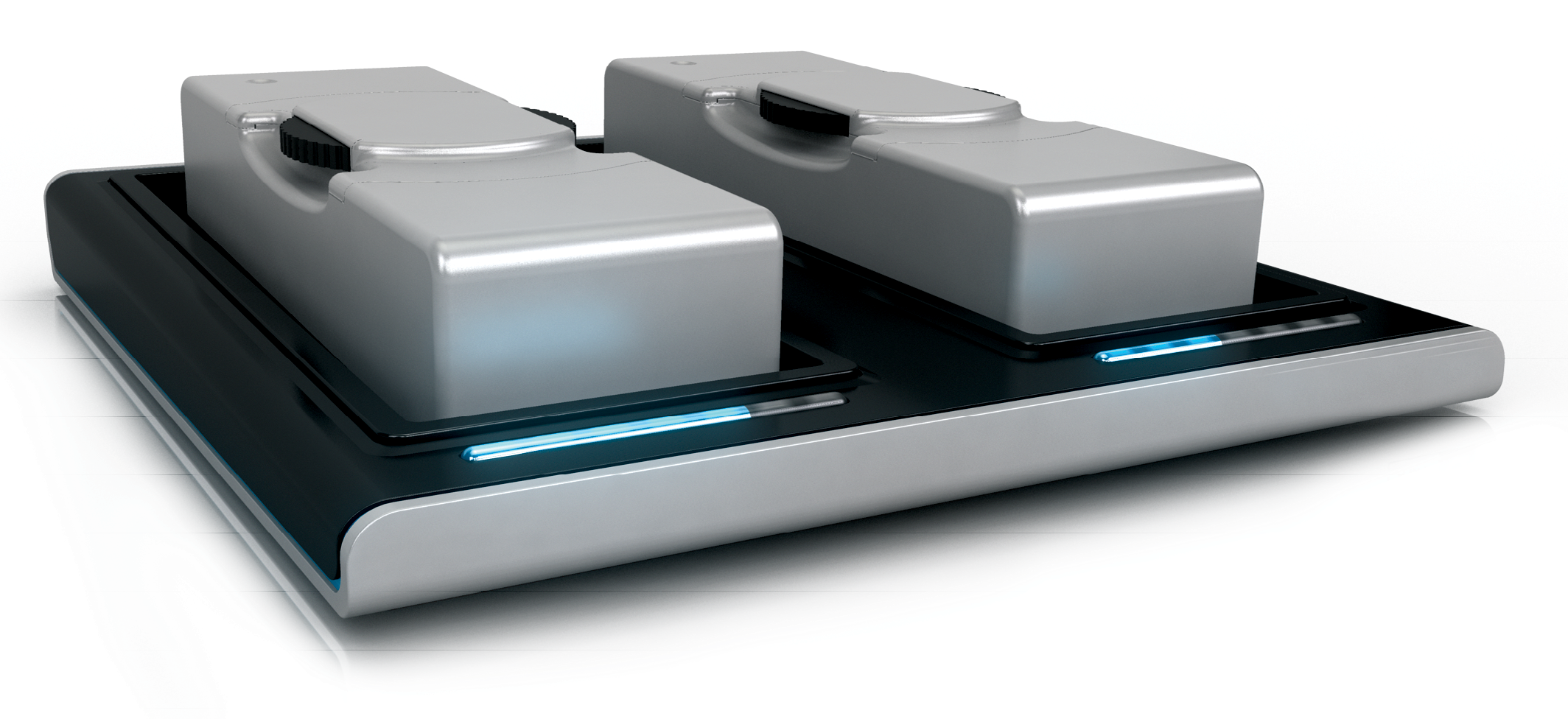 External MICROQ Battery Charging Bays