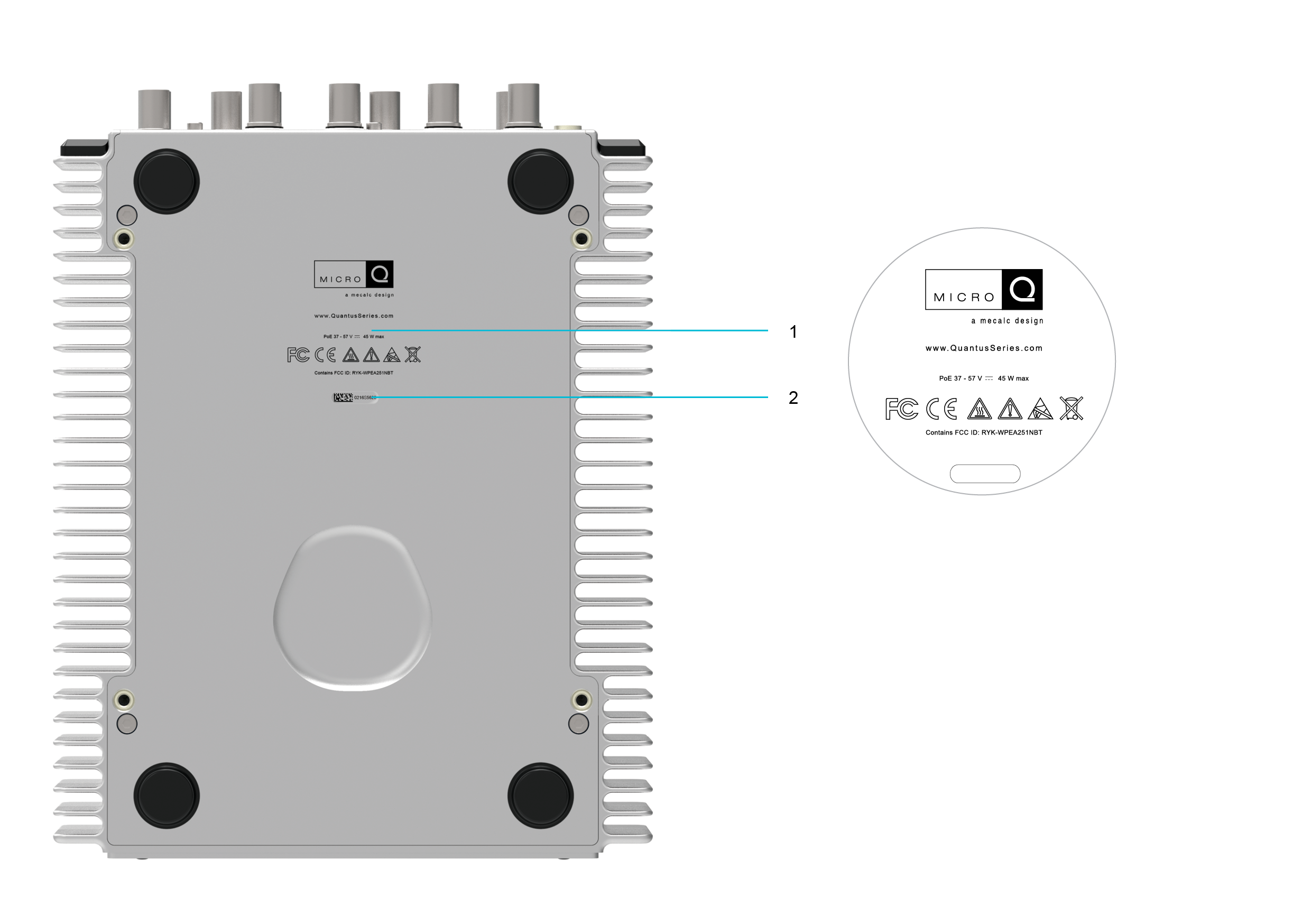 MICROQ Bottom view