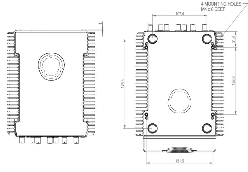 MICROQ Dimensions with battery