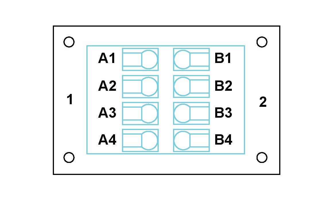 THMS10 front panel and screw terminal input connectors