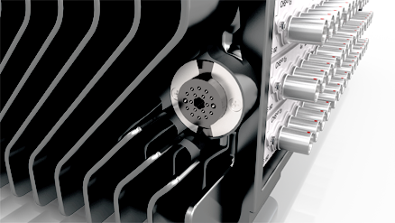 Push button half way