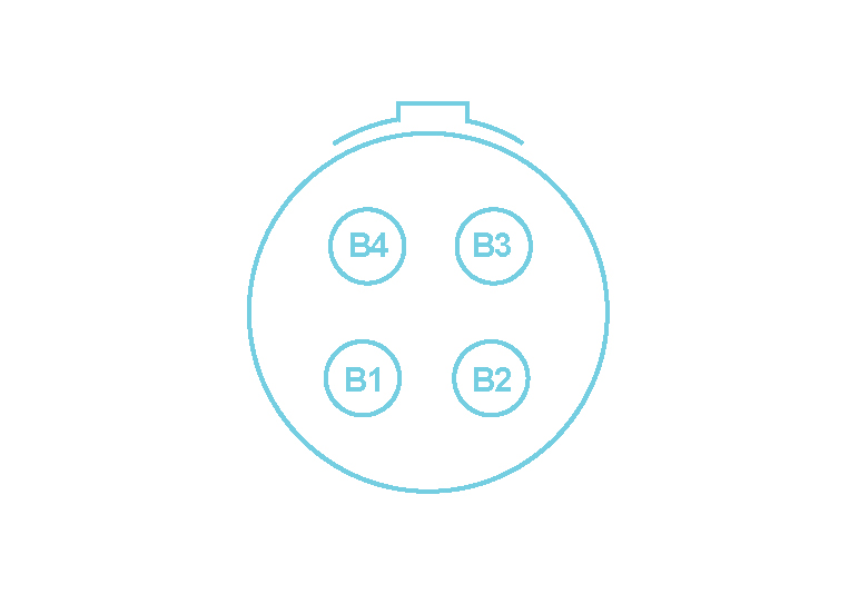 Pinouts for the second 4-pin LEMO®
